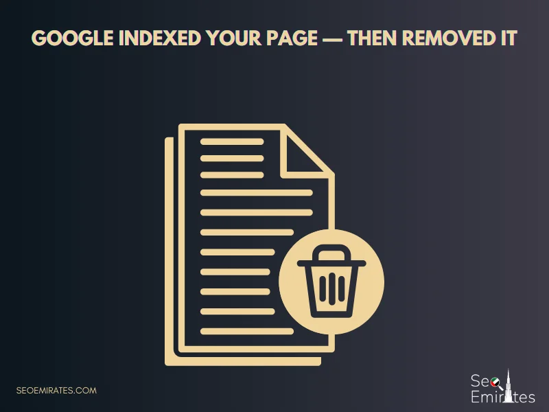11. Google Indexed Your Page — Then Removed It